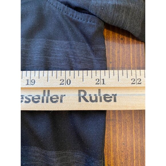 Chase 54 Men's Striped Polo Shirt Medium 100% Polyester Black & Gray Avid Golfer - Picture 12 of 12